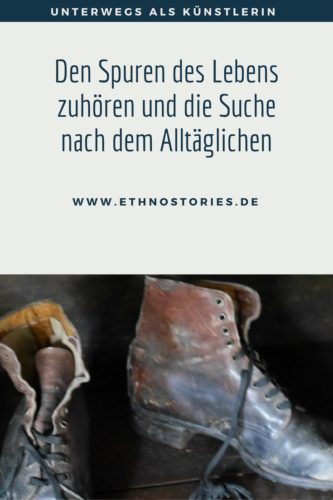 Alte abgelaufende Stiefel - Artikelfoto: Den Spuren des Lebens zuhören