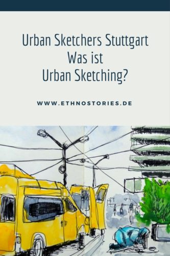 Zeichnung - Artikelfoto: Die Urban Sketchers Stuttgart - Was ist Urban Sketching?