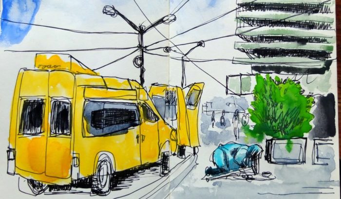 Urban Sketching: Skizze der Urban Sketchers Stuttgart