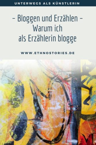 Mixed Media von Uschi Erlewein mit Tulpen, Artikelbild von: Bloggen und Erzählen - Warum ich als Erzählerin blogge